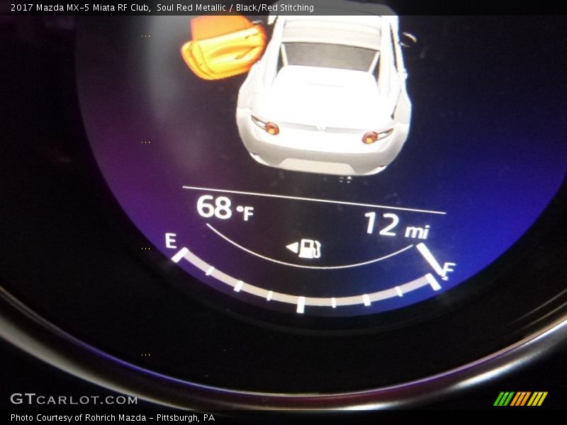 Soul Red Metallic / Black/Red Stitching 2017 Mazda MX-5 Miata RF Club