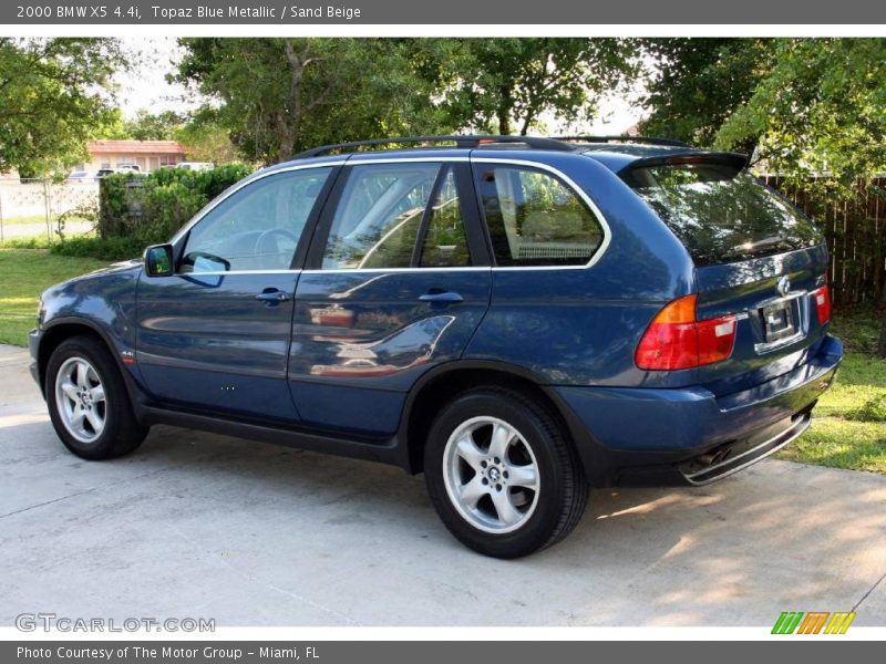 Topaz Blue Metallic / Sand Beige 2000 BMW X5 4.4i