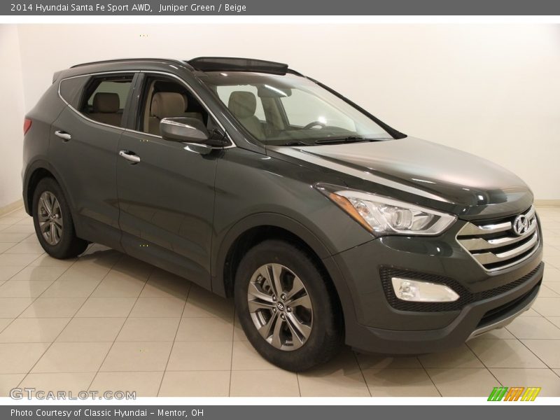 Juniper Green / Beige 2014 Hyundai Santa Fe Sport AWD