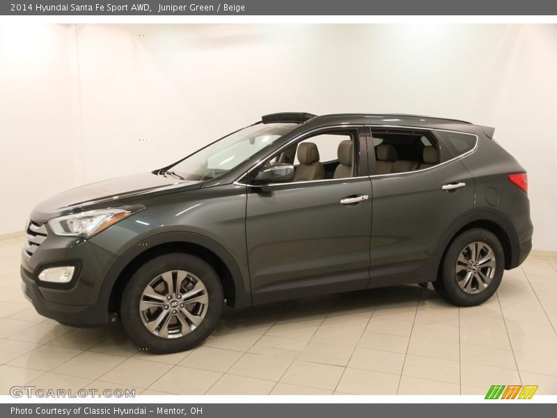 Juniper Green / Beige 2014 Hyundai Santa Fe Sport AWD