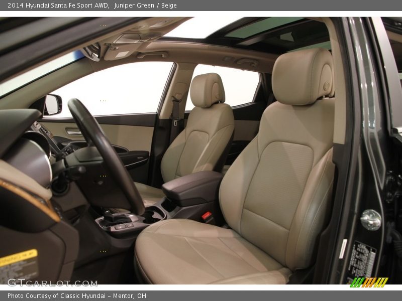 Juniper Green / Beige 2014 Hyundai Santa Fe Sport AWD