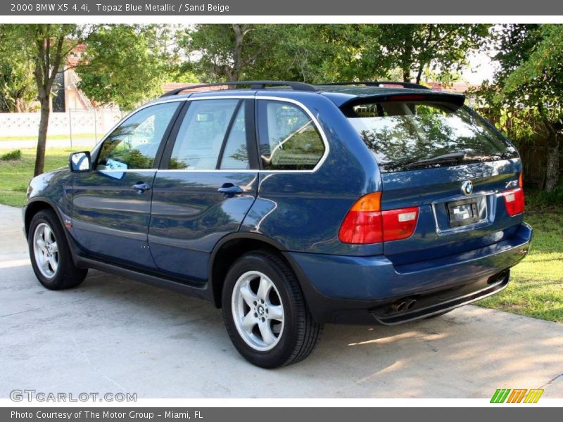 Topaz Blue Metallic / Sand Beige 2000 BMW X5 4.4i