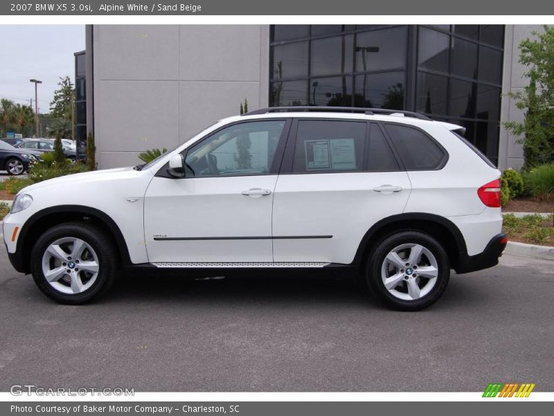 Alpine White / Sand Beige 2007 BMW X5 3.0si
