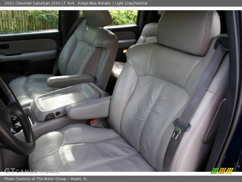 Indigo Blue Metallic / Light Gray/Neutral 2001 Chevrolet Suburban 1500 LT 4x4