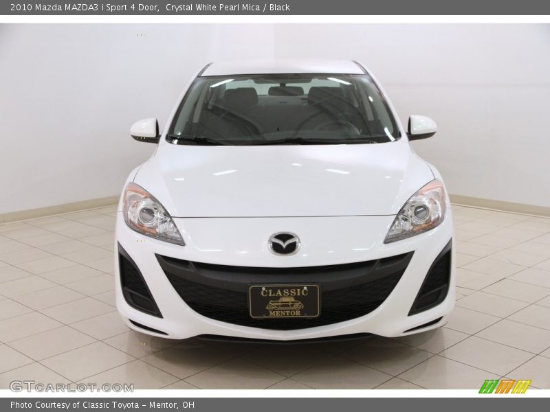 Crystal White Pearl Mica / Black 2010 Mazda MAZDA3 i Sport 4 Door