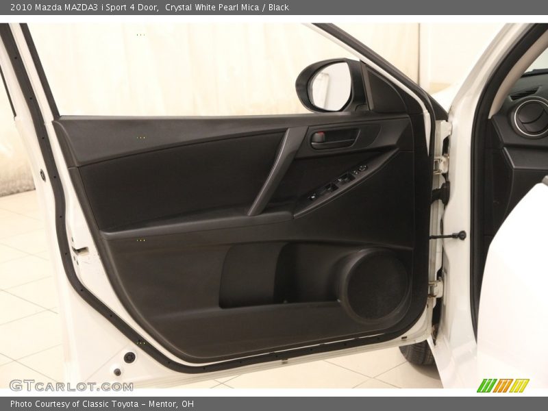 Crystal White Pearl Mica / Black 2010 Mazda MAZDA3 i Sport 4 Door