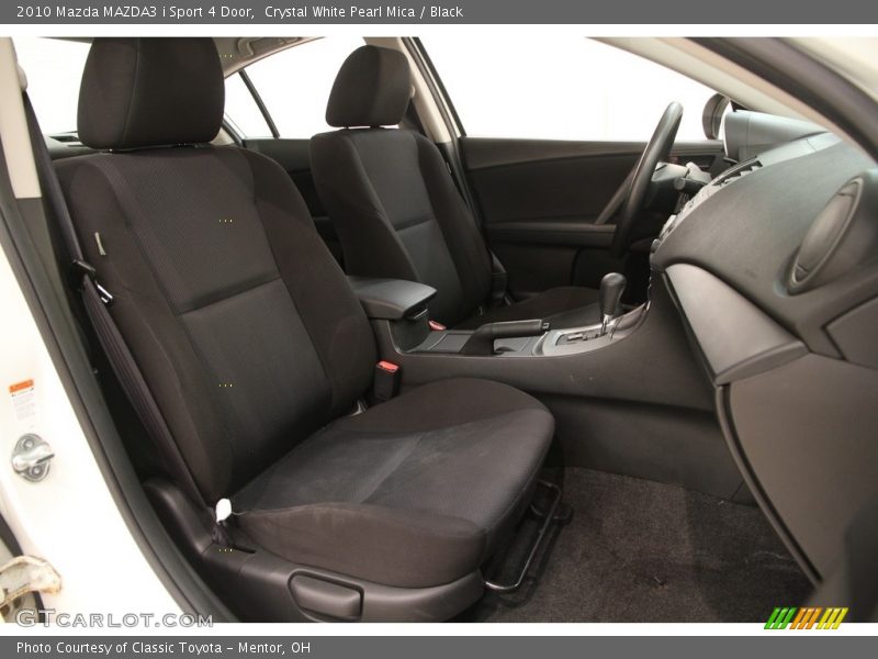 Crystal White Pearl Mica / Black 2010 Mazda MAZDA3 i Sport 4 Door