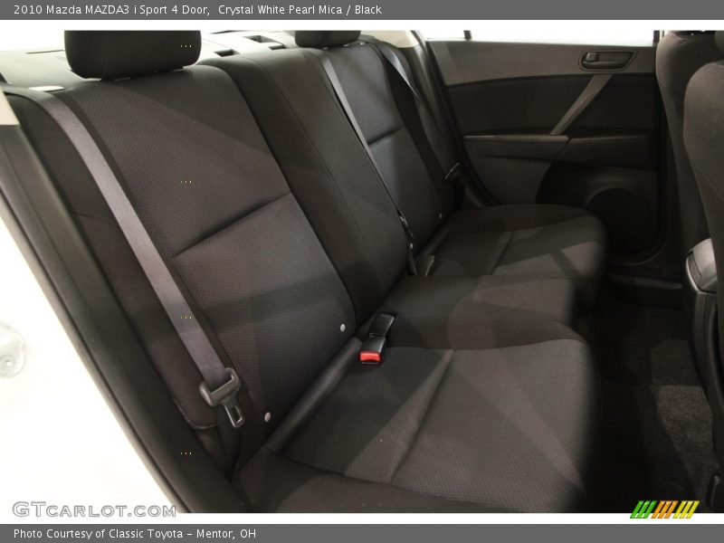 Crystal White Pearl Mica / Black 2010 Mazda MAZDA3 i Sport 4 Door