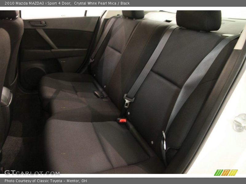 Crystal White Pearl Mica / Black 2010 Mazda MAZDA3 i Sport 4 Door