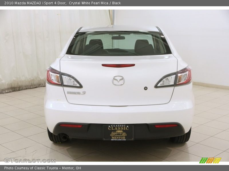 Crystal White Pearl Mica / Black 2010 Mazda MAZDA3 i Sport 4 Door