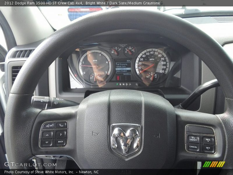 Bright White / Dark Slate/Medium Graystone 2012 Dodge Ram 3500 HD ST Crew Cab 4x4