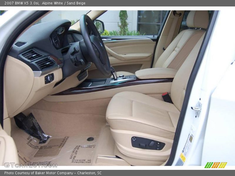 Alpine White / Sand Beige 2007 BMW X5 3.0si