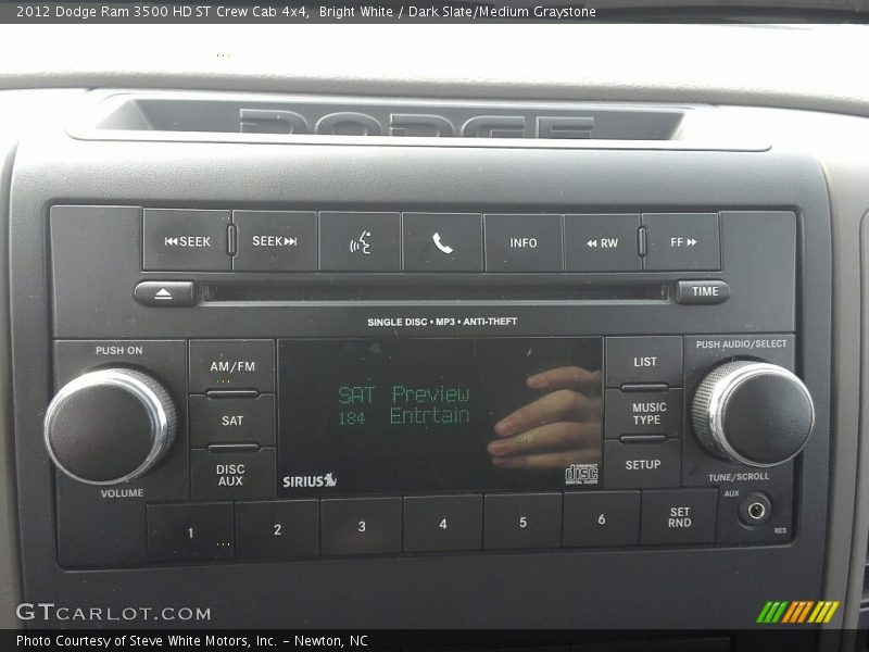 Bright White / Dark Slate/Medium Graystone 2012 Dodge Ram 3500 HD ST Crew Cab 4x4