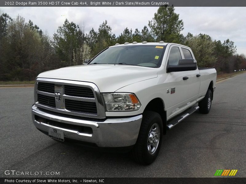 Bright White / Dark Slate/Medium Graystone 2012 Dodge Ram 3500 HD ST Crew Cab 4x4