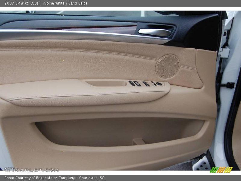 Alpine White / Sand Beige 2007 BMW X5 3.0si