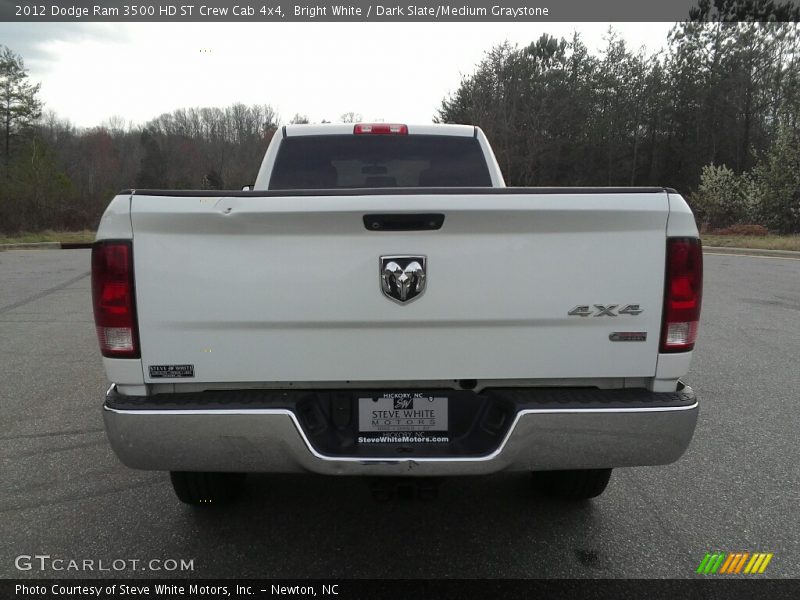 Bright White / Dark Slate/Medium Graystone 2012 Dodge Ram 3500 HD ST Crew Cab 4x4