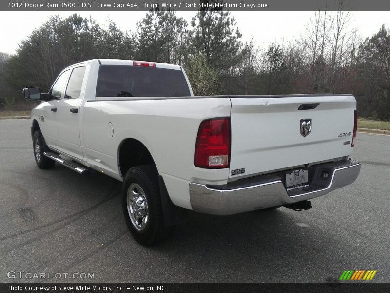 Bright White / Dark Slate/Medium Graystone 2012 Dodge Ram 3500 HD ST Crew Cab 4x4