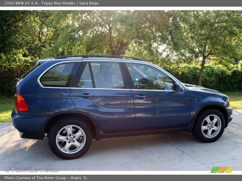 Topaz Blue Metallic / Sand Beige 2000 BMW X5 4.4i