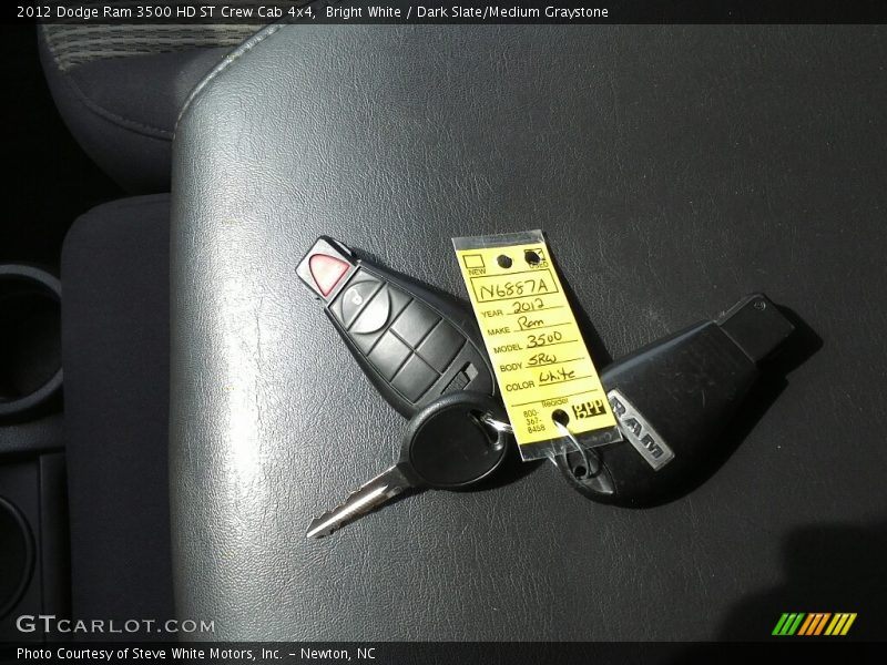 Bright White / Dark Slate/Medium Graystone 2012 Dodge Ram 3500 HD ST Crew Cab 4x4