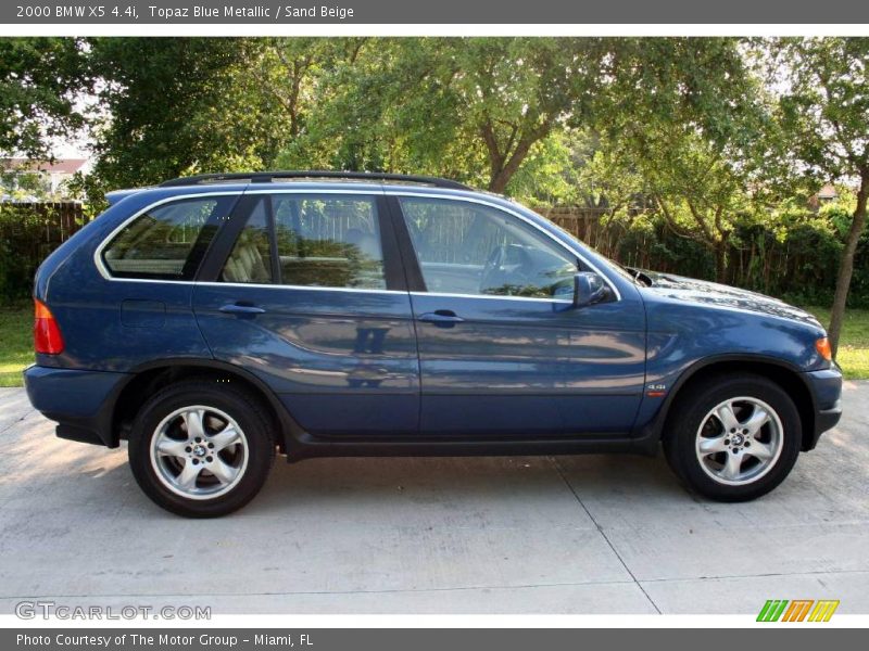 Topaz Blue Metallic / Sand Beige 2000 BMW X5 4.4i