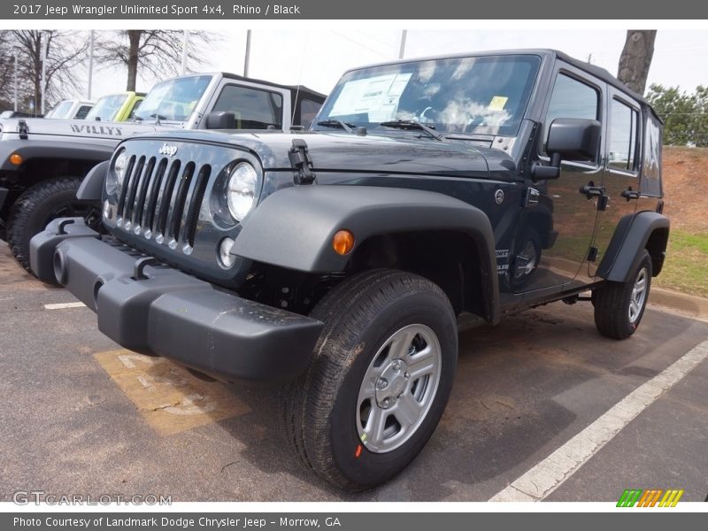 Rhino / Black 2017 Jeep Wrangler Unlimited Sport 4x4