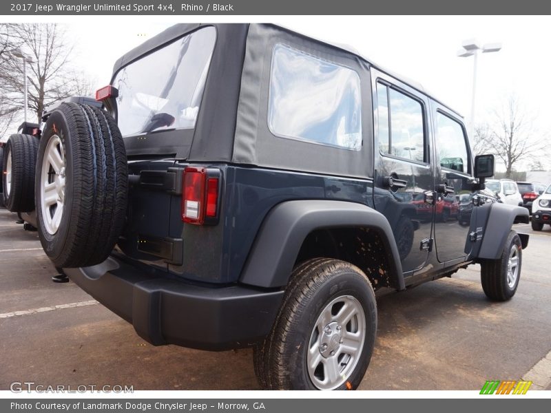 Rhino / Black 2017 Jeep Wrangler Unlimited Sport 4x4