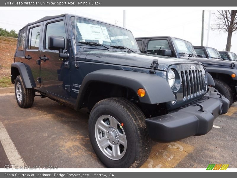 Rhino / Black 2017 Jeep Wrangler Unlimited Sport 4x4