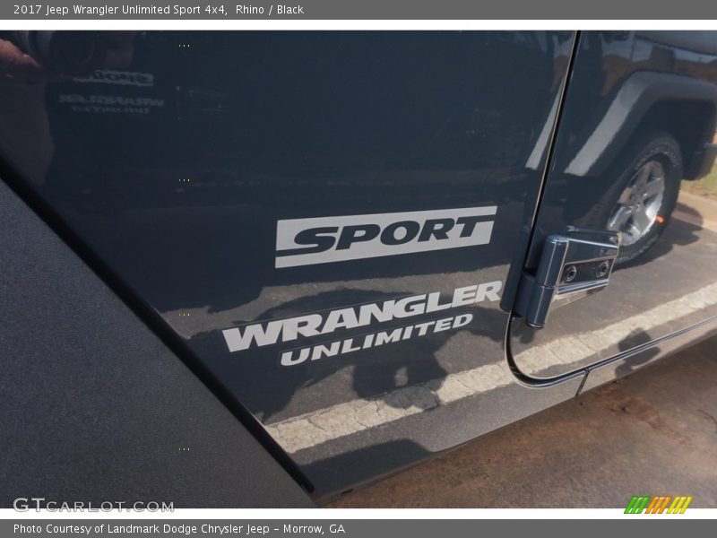 Rhino / Black 2017 Jeep Wrangler Unlimited Sport 4x4