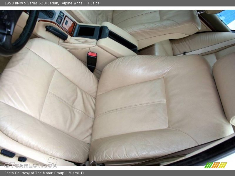 Alpine White III / Beige 1998 BMW 5 Series 528i Sedan