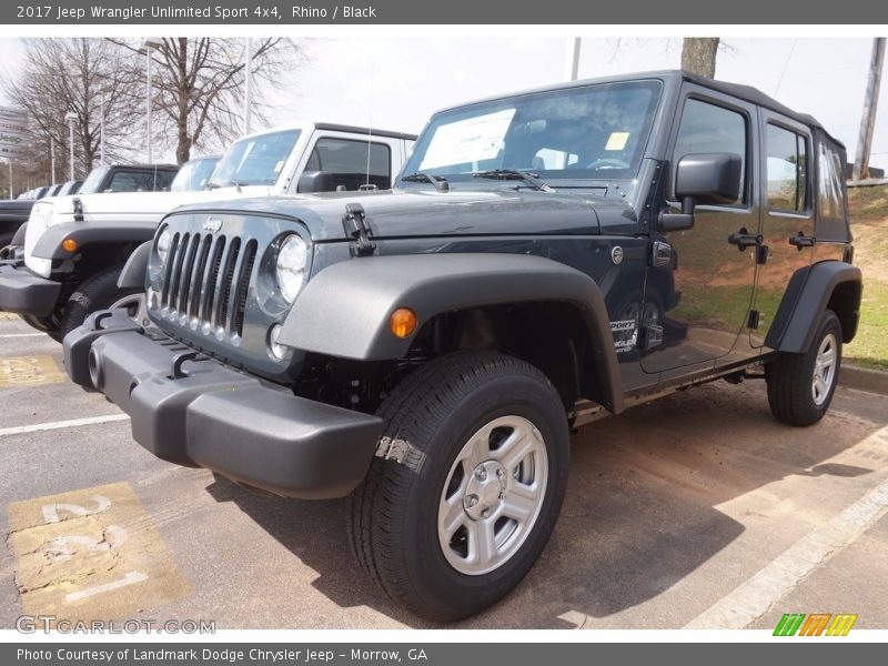 Rhino / Black 2017 Jeep Wrangler Unlimited Sport 4x4
