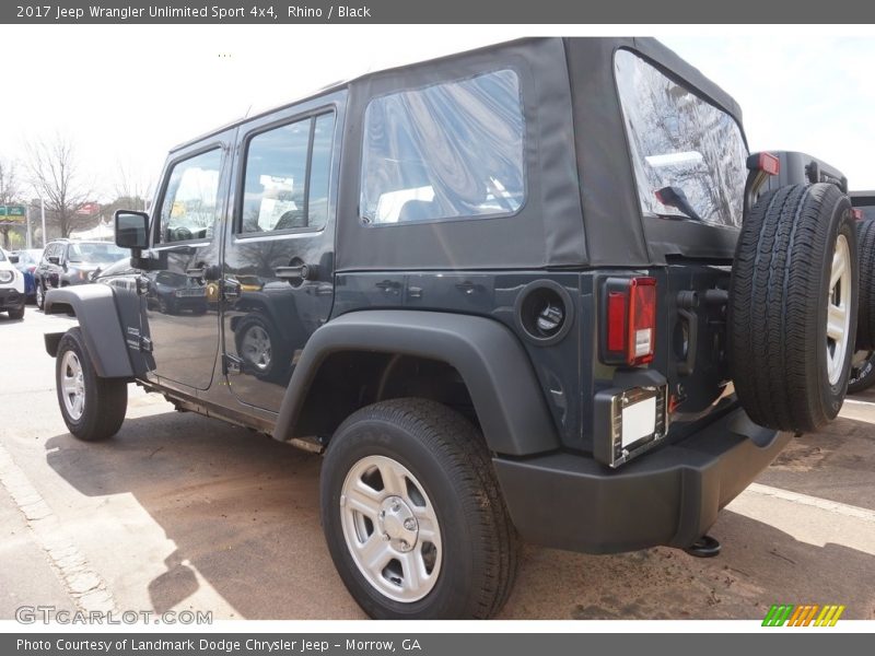 Rhino / Black 2017 Jeep Wrangler Unlimited Sport 4x4