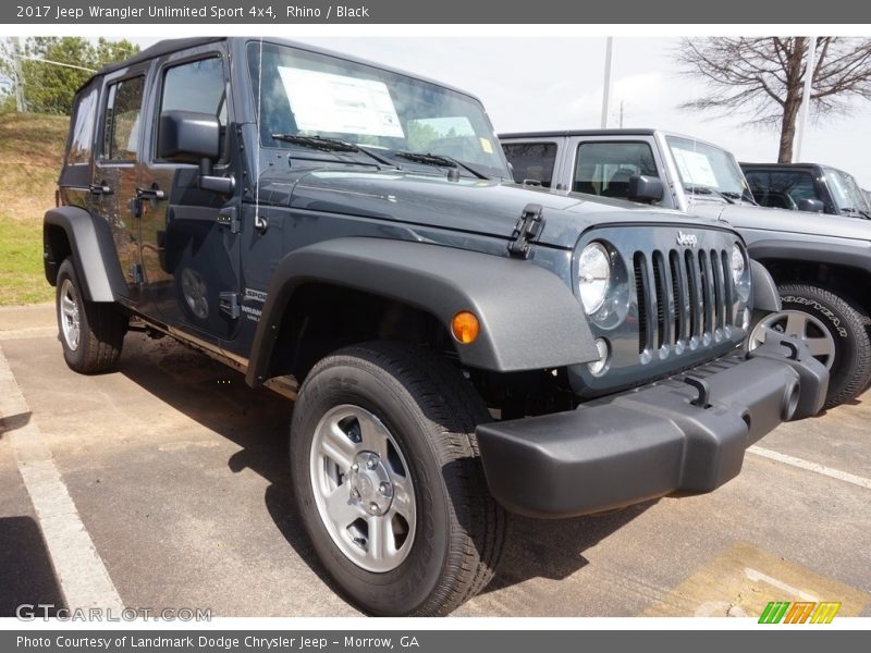Rhino / Black 2017 Jeep Wrangler Unlimited Sport 4x4