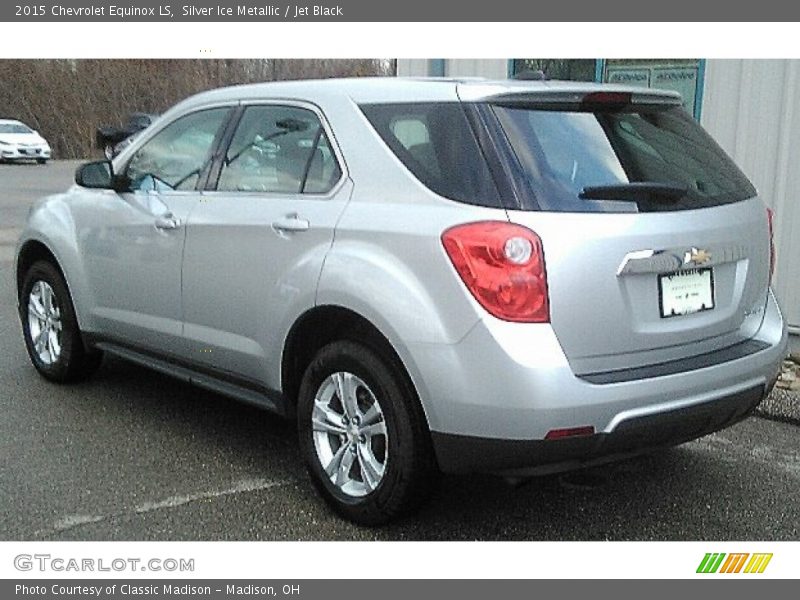 Silver Ice Metallic / Jet Black 2015 Chevrolet Equinox LS