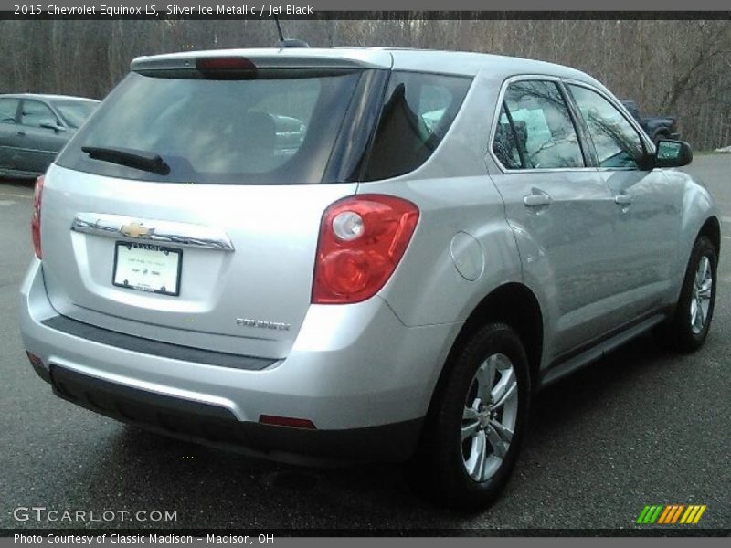 Silver Ice Metallic / Jet Black 2015 Chevrolet Equinox LS