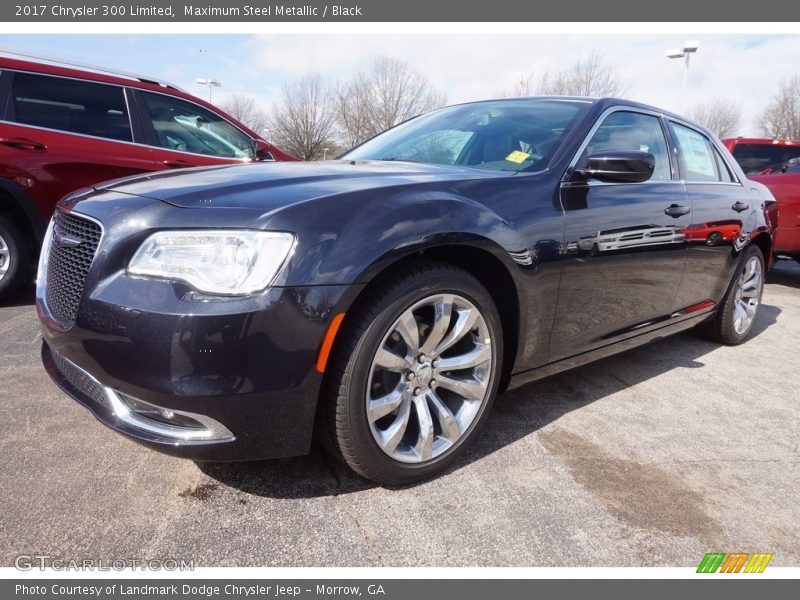 Maximum Steel Metallic / Black 2017 Chrysler 300 Limited