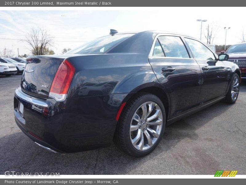 Maximum Steel Metallic / Black 2017 Chrysler 300 Limited