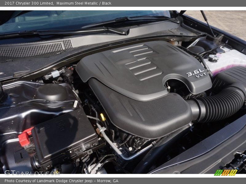 Maximum Steel Metallic / Black 2017 Chrysler 300 Limited