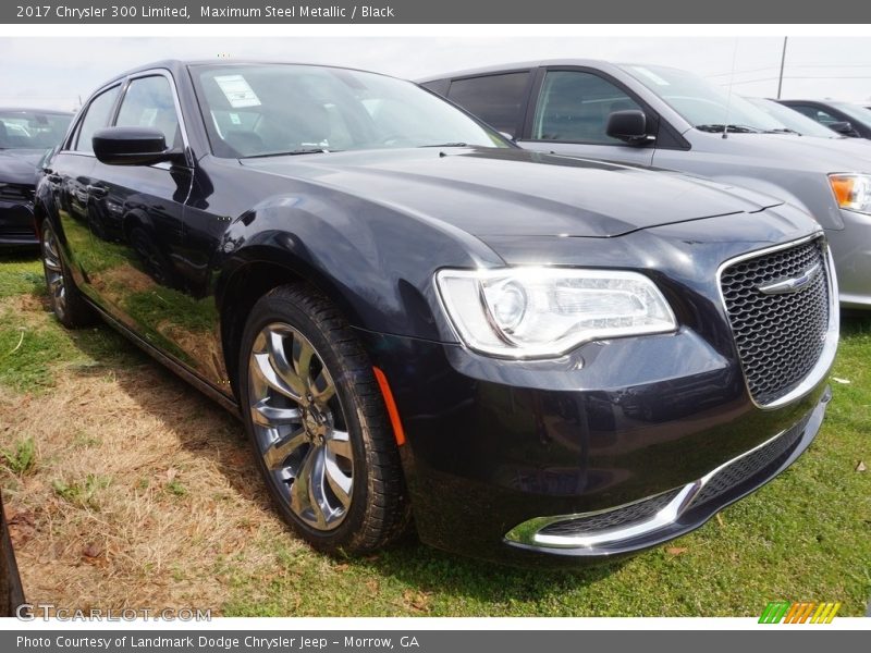 Maximum Steel Metallic / Black 2017 Chrysler 300 Limited