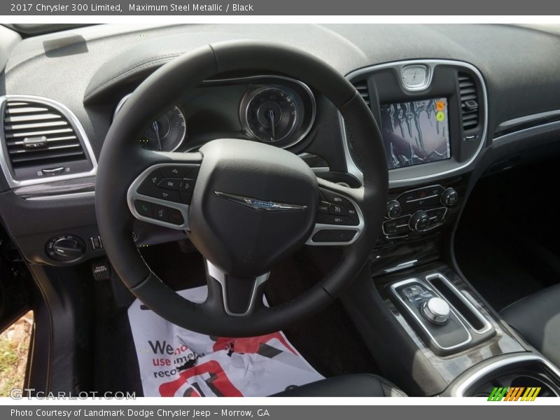 Maximum Steel Metallic / Black 2017 Chrysler 300 Limited