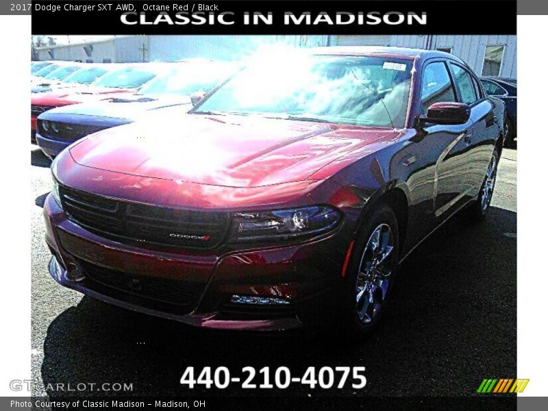 Octane Red / Black 2017 Dodge Charger SXT AWD