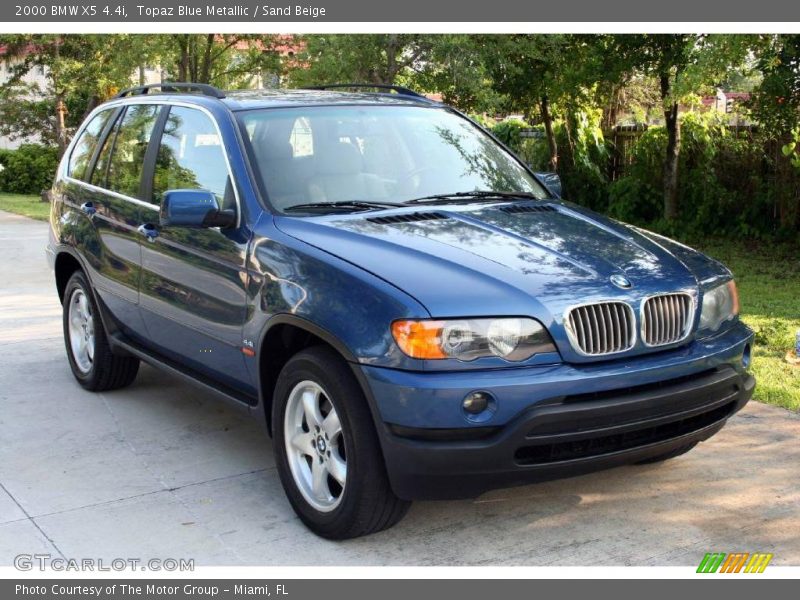 Topaz Blue Metallic / Sand Beige 2000 BMW X5 4.4i
