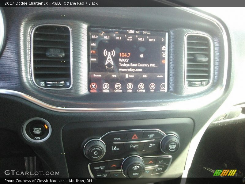 Octane Red / Black 2017 Dodge Charger SXT AWD