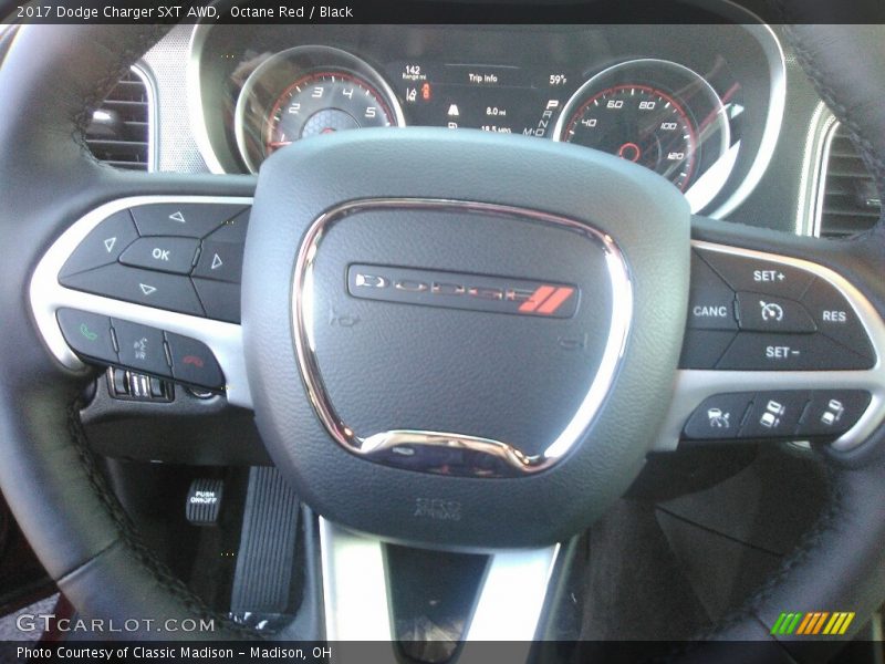 Octane Red / Black 2017 Dodge Charger SXT AWD