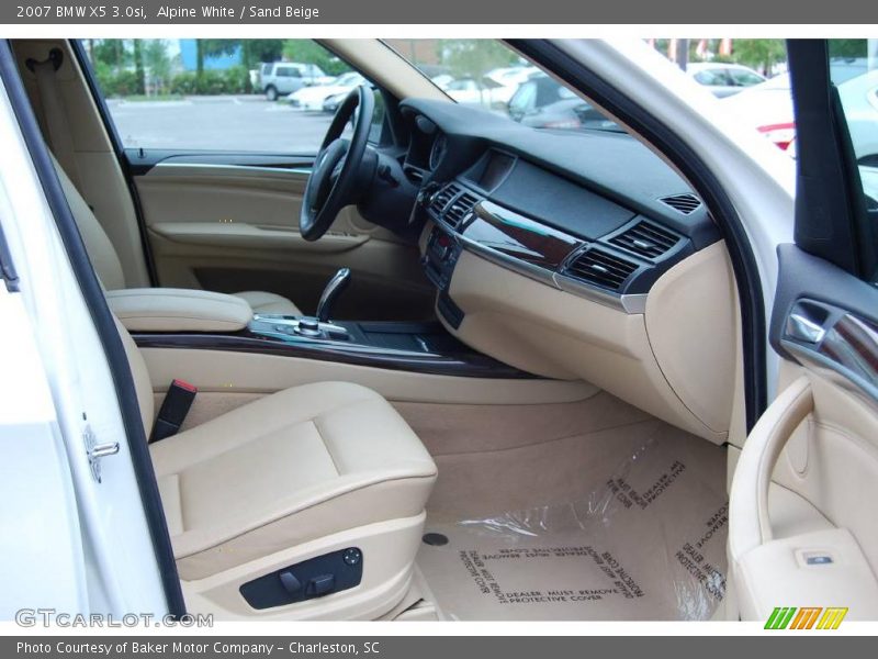 Alpine White / Sand Beige 2007 BMW X5 3.0si