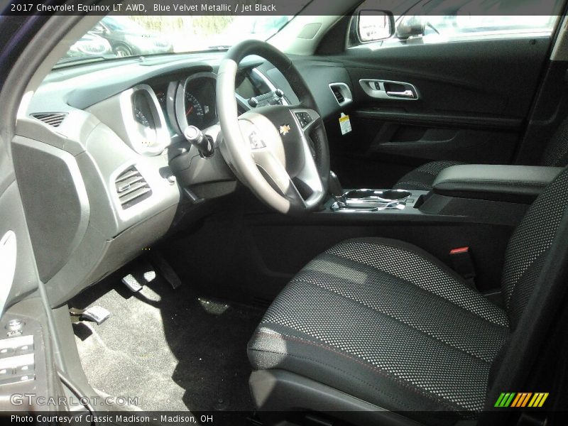 Blue Velvet Metallic / Jet Black 2017 Chevrolet Equinox LT AWD