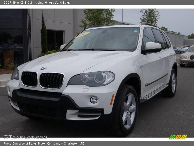 Alpine White / Sand Beige 2007 BMW X5 3.0si
