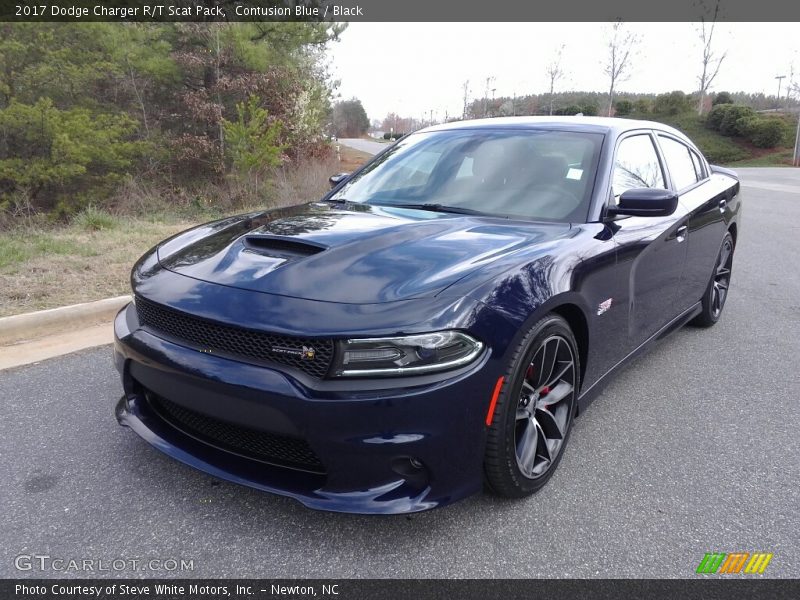 Contusion Blue / Black 2017 Dodge Charger R/T Scat Pack