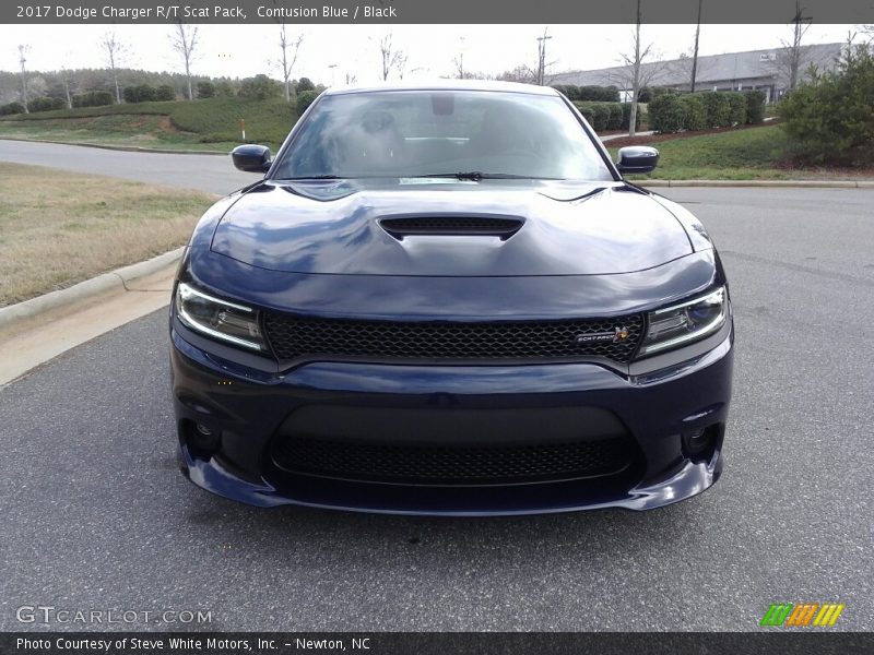 Contusion Blue / Black 2017 Dodge Charger R/T Scat Pack