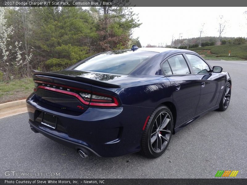 Contusion Blue / Black 2017 Dodge Charger R/T Scat Pack