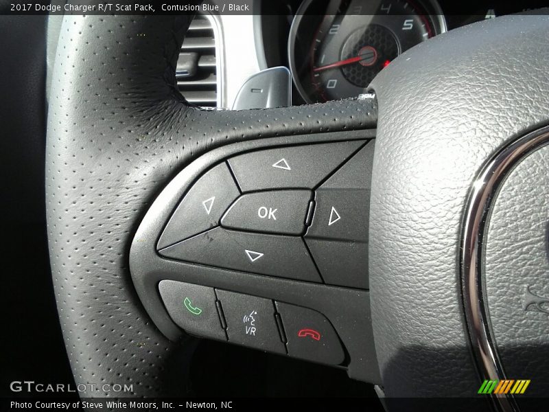 Contusion Blue / Black 2017 Dodge Charger R/T Scat Pack